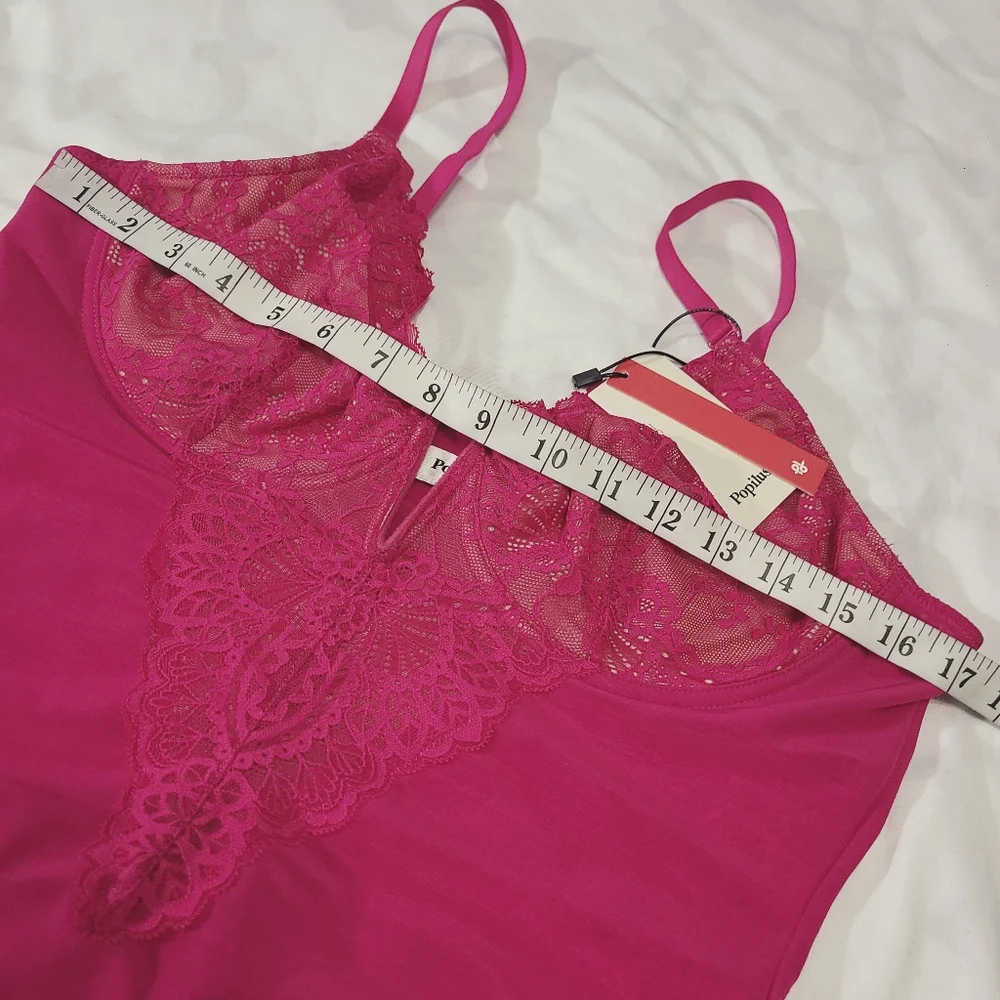 Popilush Shapewear Bodysuit Lace Corset Tops Tummy Control Bodysuit NWT‎ XL